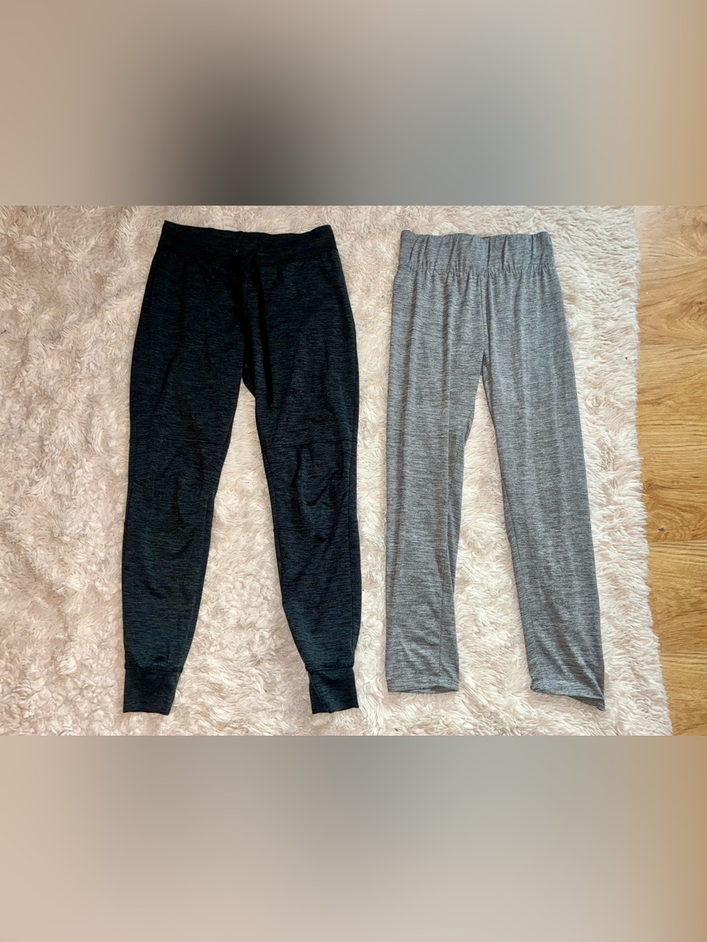 Black and Heather Gray Lounge Joggers Set